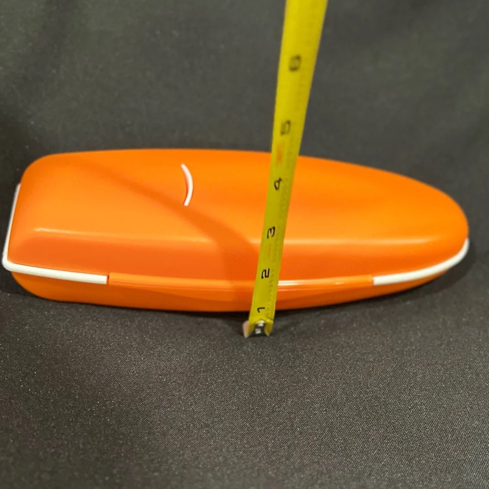 NWOT Tupperware Sleek Orange & White Pencil Case